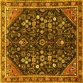 thumbnail image 1 of Ahgly Company Indoor Square Persian Yellow Traditional Area Rugs, 5' Square, 1 of 4