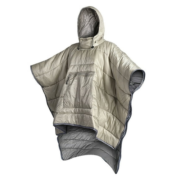 Outdoor Wearable Cloak Sleeping Bag Portable Warming Sleeping Bag Light-weight Cotton Sleeping Bag for Winter Camping Travel Hiking