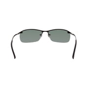 Ray-Ban Mens Active RB3183-006/71-63 Black Semi-Rimless Sunglasses