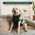 thumbnail image 6 of Kuoser Dog Sweater Warm Pet Knitwear Soft Winter Clothes for Dogs and Cats, Green, XS, 6 of 9