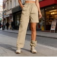 thumbnail image 2 of felwors Women's Hiking Zip Off Pants – Waterproof Convertible Shorts with Pockets, Lightweight Sweatpants for Camping & Outdoor Activities (Khaki, XL), 2 of 6