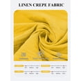 thumbnail image 4 of TEMOFON Pants for Women Wide Leg Linen Pant Flowy Palazzo Summer Casual Pants with Pocket Yellow Drawstring Comfort Loose Lounge Pants S, 4 of 10