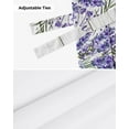 thumbnail image 6 of Pastoral Style Lavender Purple Flower Bicycle Window Curtain Kitchen Cabinet Coffee Tie-Up Valance Curtain Rod Pocket Curtain, 6 of 6