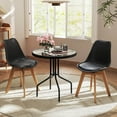 thumbnail image 6 of Costway 27.5" Patio Bistro Table with Tempered Glass Tabletop 1.57" Umbrella Hole, 6 of 10