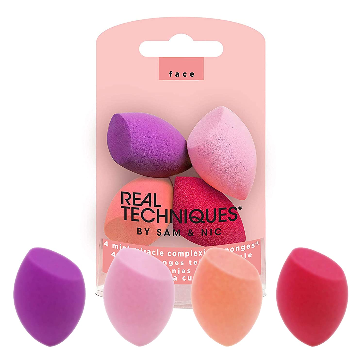 Mini Miracle Complexion Sponge Makeup Blender Set Of 4 Beauty Sponges Walmart Com Walmart Com