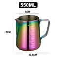 thumbnail image 2 of 1 taza medidora graduada interior y exterior con tanque de extracción puntiaguda de acero inoxidable, 2 of 5