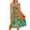 Green, variant on Tqcoqu Women's Round Neck Sleeveless Print Dress with Pockets,A-Line Casual Daily Trendy Sundress,Sky Blue Women's S-XXL