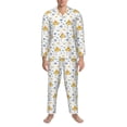 thumbnail image 3 of Sikiie Submarine Ship Mens Pajama Set, Soft Warm Long Sleeve Sleepwear, Cozy Button-Down Pjs for Men-Small, 3 of 7