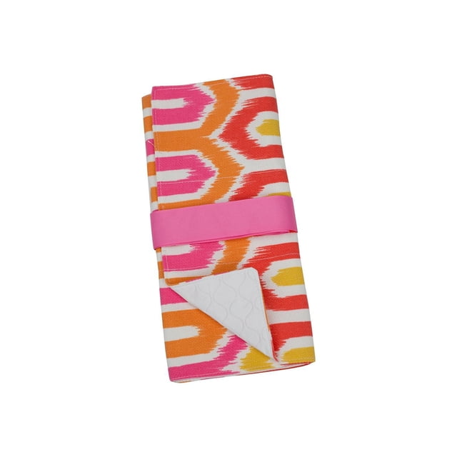 Cambiador Caught Ya Lookin rosado anaranjado Pink and Orange Chevron Nulo