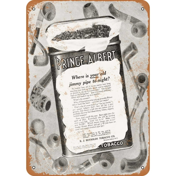 Shopkeeper Photoelectric cooking 1910 Prince Albert Pipe Tobacco Metal Sign - 10x14 inch - Vintage Look - Walmart.com Shopkeeper Photoelectric cooking 1910 Prince Albert Pipe Tobacco Metal Sign - 10x14 inch - Vintage Look - Walmart.com