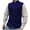 Dark Blue—Tank Tops, variant on Mens Herringbone Wool Blend Vest Suit Business Tweed High Collar Waistcoats Slim Fit Button Up Vests Office Work Tops for Banquet Prom Khaki S