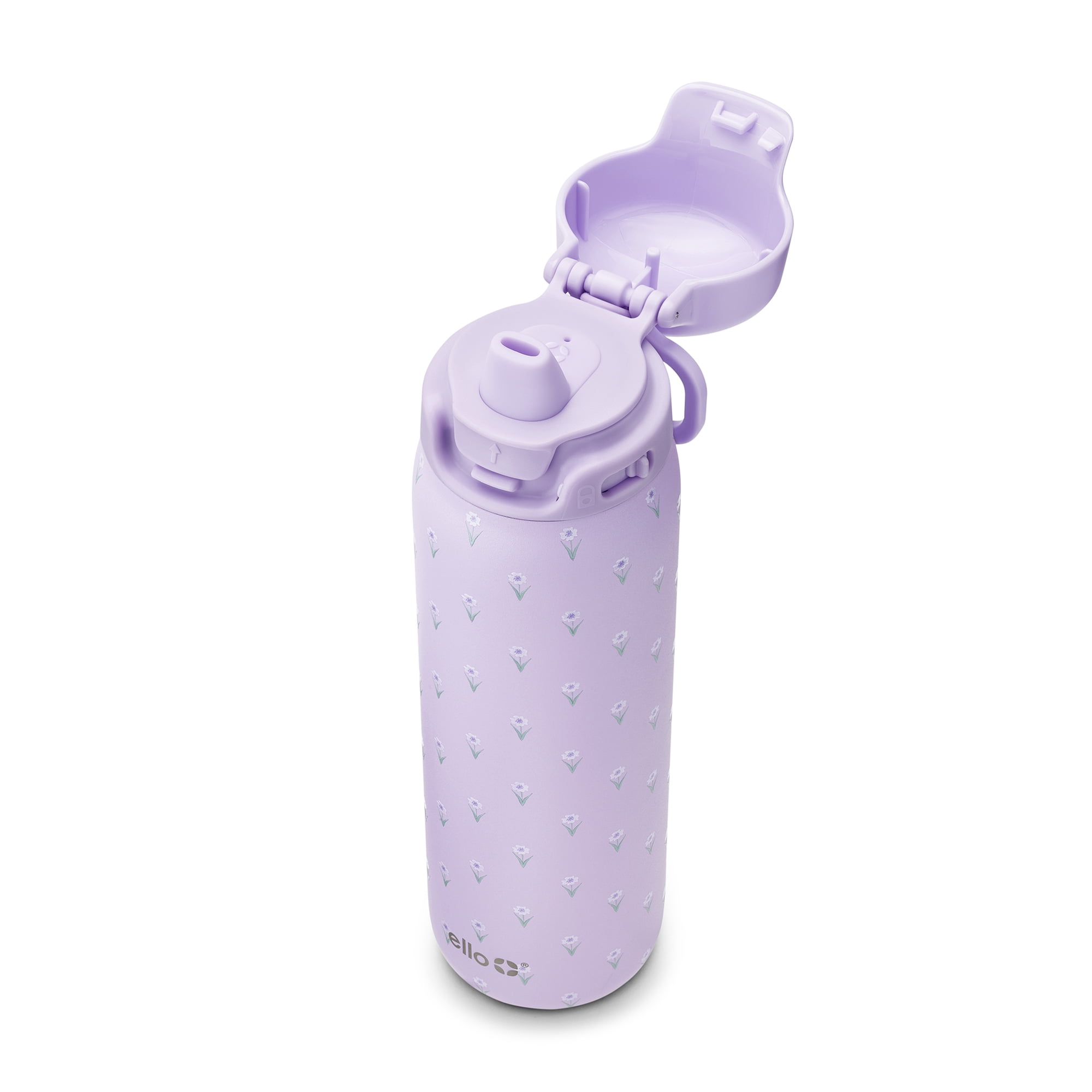 Ello Flip & Fill 22oz Stainless Steel Water Bottle for Fitness and hydration