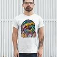 thumbnail image 3 of Tee Hunt Dean Russo Cute Lazy Sloth T-Shirt Funny Wild Life Colorful Men's Tee, Ash Gray, 5X-Large, 3 of 5