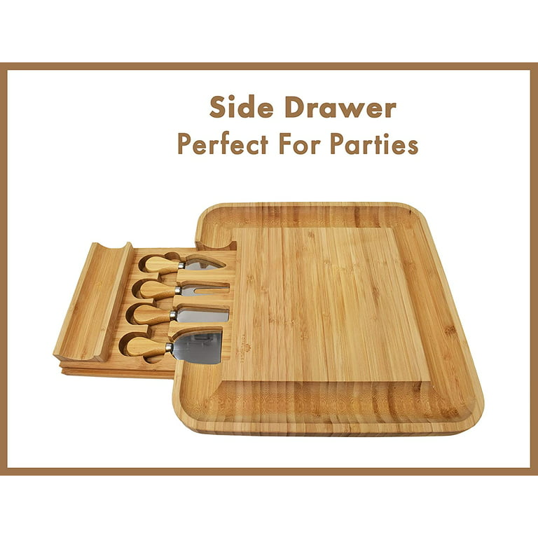 Cheese & Crackers Serving Board, Wooden Tray