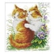 thumbnail image 2 of Kit de punto de cruz Kiss, kit de bordado de algodón preimpreso para principiantes y adultos 14CT 33x34cm, 2 of 9