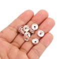 thumbnail image 4 of Unique Bargains 10mm Spacer Beads, 100pcs Bead Spacers Rhinestone Round Bulk Beads for Jewelry Making, Pink, 4 of 5