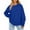24#Blue, variant on Oversized Sweatshirt for Women 2025 Fall Long Sleeve Y2K Pullover Top Crewneck Sweat Shirts Pink 2XL