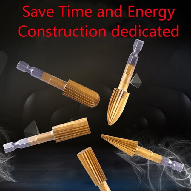 5 uds 6,35mm vástago HSS Burr cortador de madera broca de molienda eléctrica rotativa Ndcxsfigh Para estrenar