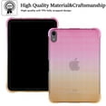 thumbnail image 2 of Dteck Clear Case for iPad 10th Generation 10.9 inch 2022, Slim Light Weight TPU Protective Gradient Clear iPad Case with Raised Edge Transparent Back for iPad 10th Gen, Pink + Yellow, 2 of 6
