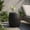 Matte Black 7, variant on Lightweight Concrete Round End Table for Outdoor Patio, 15.75 Side Table with Basket Weave Pattern