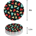 thumbnail image 1 of RYLABLUE Merry Christmas Xmas Tree Winter Christmas Set of 8 Round Coaster for Drinks, Absorbent Ceramic Stone Coasters Cup Mat with Cork Base for Home Kitchen Room Coffee Table Bar Decor, 1 of 5