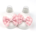 thumbnail image 3 of 2 Pairs Socks for Baby Girls, Spring Summer Soft Cotton Solid Infant Baby Floor Anti-slip Socks (Pink S), 3 of 6