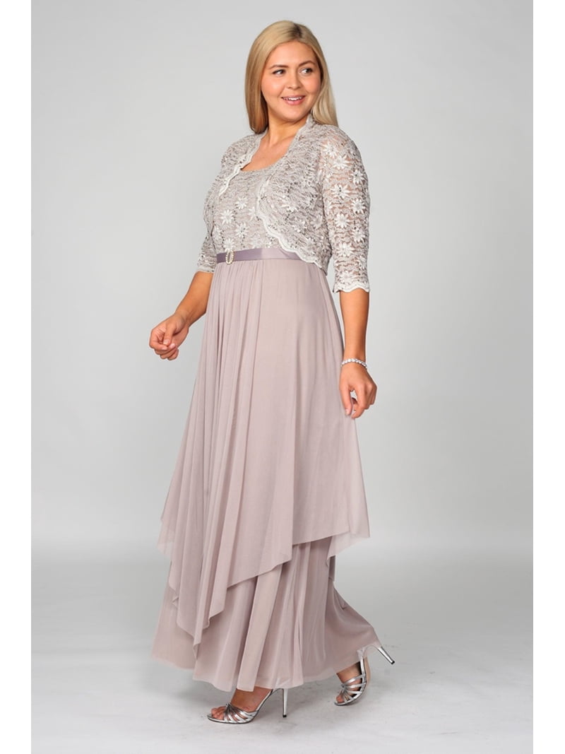 R&M Richards Formal Evening Wear, Long Mother of Bride Plus Size Dress with Jacket, Wedding Gown 7300W - Walmart.com R&M Richards Formal Evening Wear, Long Mother of Bride Plus Size Dress with Jacket, Wedding Gown 7300W - Walmart.com