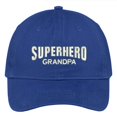 thumbnail image 1 of Trendy Apparel Shop Superhero Grandpa Embroidered Soft Crown 100% Brushed Cotton Cap, 1 of 2