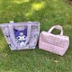 thumbnail image 3 of Sanrio bolsa de Picnic para llevar, bolsa de almacenamiento impermeable de Pu, caja de almuerzo, Kuromi Melody Cinnamoroll, 3 of 4
