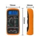 thumbnail image 2 of Multímetro digital XL830L de 2000 cuentas, mini multímetro, comprobador de batería, corriente, voltaje, CA, CC, resistencia, zumbador, transistor, voltímetro, banda de corriente, pantalla, 2 of 5