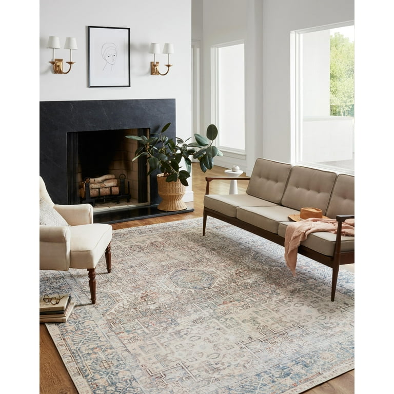 Loloi Jules Natural/Ocean Area Rug - 5 x 76 - Walmart.com