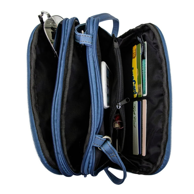 Multisac Zippy Triple Compartment Crossbody Bag for Women