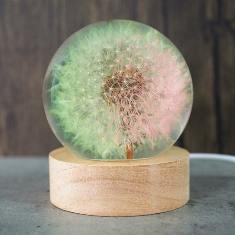 1X Night Light Resin Casting Silicon Mold Ball LED Lamp Holder Stand Epoxy Craft