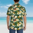 thumbnail image 3 of Lsque Sunflowers And Butterflies pattern Hawaiian Shirt for Men, Unisex Summer Beach Casual Short Sleeve Button Down Shirts-3X-Large, 3 of 9