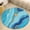 Flannel-2, variant on Blue Gold Marble Art-3 Round Area Rugs for Bedroom Living Room, 4FT Soft Comfy Indoor Circle Carpets, Floor Mat