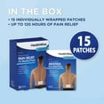 thumbnail image 6 of HealthWise Cold Therapy Menthol Pain Relief Patch | 5% Menthol | Back and Large Areas | 3.93” x 5.51” | 15-Count | Soothes Minor Aches and Pains | Topical Analgesic | Easy to Apply Flexible Adhesive, 6 of 8
