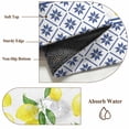 thumbnail image 6 of Round Area Rug 8 Ft, Yellow Lemons Washable Non-Slip Circle Carpet for Living Room/Bedroom, Watercolor Summer Botanical Elegant Pastoral Collection Low-Profile Large Area Rugs for Indoor, 6 of 7