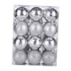 thumbnail image 5 of 24x Bolas Navideñas Adornos Navideños Surtidos Decoraciones Navideñas Navidad Plata, 5 of 9