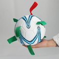 thumbnail image 2 of Juguetes para perros Balón de fútbol con correas, juguetes interactivos para perros para tira y afloja, regalos de cumpleaños para cachorros, pelotas para perros duraderas Copa del Mundo par, 2 of 4