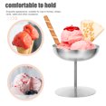 thumbnail image 4 of Vaso de helado de acero inoxidable Vaso de pudín Vaso para servir postres Soporte de postre de acero inoxidable Vaso de acero inoxidable con base alta, 4 of 6