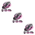 thumbnail image 4 of QualitChoice Multifunctional Helmet Road Bike - Enjoy Versatility And Multiple Features For Any Cycling Adventure 012 black pink 3Set, 4 of 6