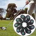 thumbnail image 4 of Cubierta de la Cabeza de los Hierros de Golf Sharpla 9pcs Negro, 4 of 8