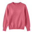 thumbnail image 4 of GILIGEGE Women’s Long Sleeve Crew Neck Cropped Sweaters,Lightweight Pullover Tops,Work Business Casual Outfits,Soft Knit Fall Sweater,Winter Clothing,Classic Basic Everyday Layer Hot Pink M, 4 of 9