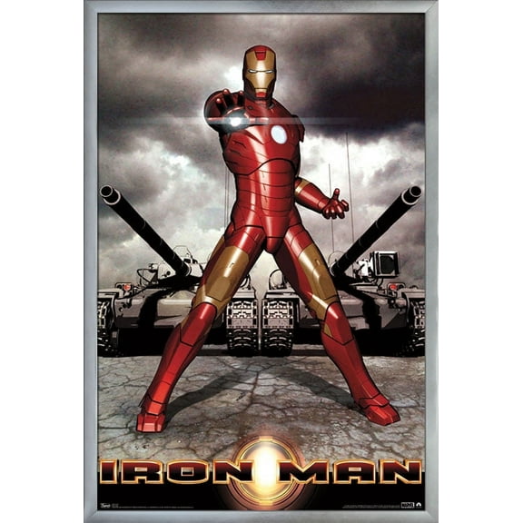 Marvel Cinematic Universe - Iron Man - Tanks Wall Poster, 22.375" x 34", Framed