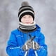 thumbnail image 2 of Borde niños sombrero babero y guantes conjunto otoño e invierno de punto y forro polar cálido sombrero bola de pelo 3 Piece Set, 2 of 2