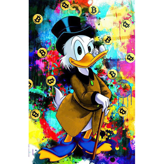 Graffiti Fashion Mickey Dance Mouse Funny Art Canvas Prints Disney Poster Pictures On Wall Decorative Painting For Living Room60x80cm No Frame Gao Jinjia LED