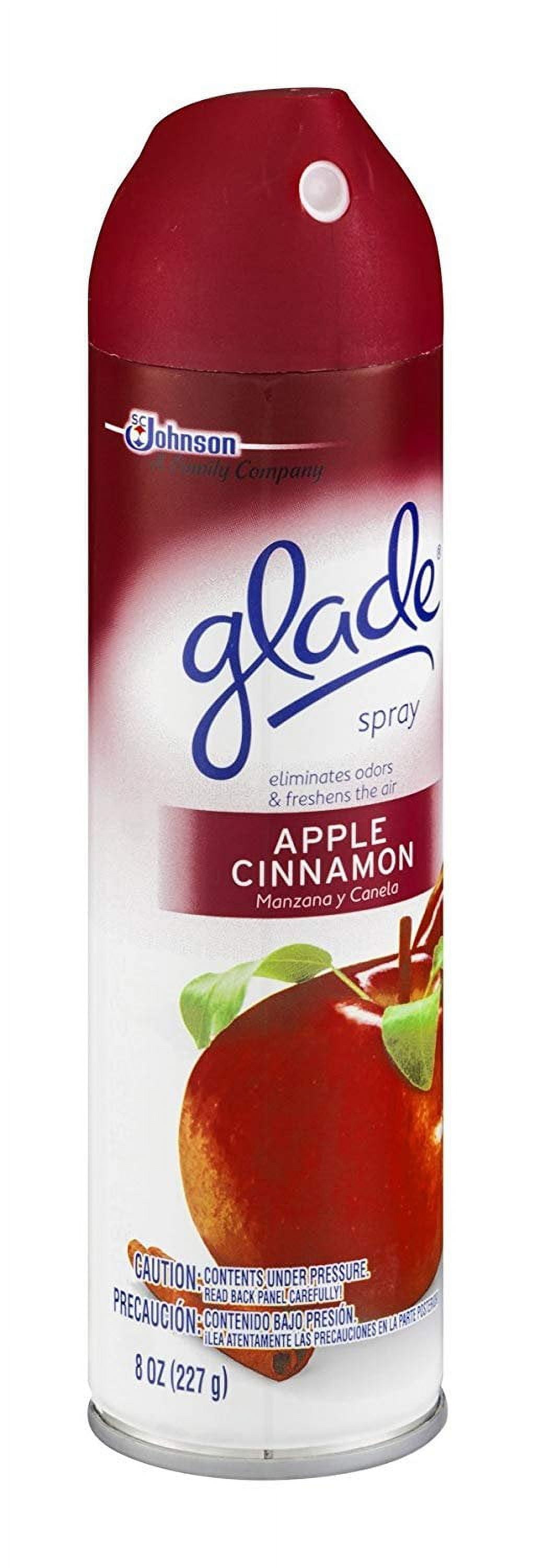 Glade Apple Cinnamon Room Spray Air Freshener, 8 oz, Pack of 12