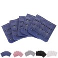 thumbnail image 3 of destyer 5Pcs Bra Extenders Underwear Strap Clasp Extension 3 Rows 3 Hooks Ladies Bra Adjustable Belt Buckle, 3 of 9