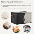 thumbnail image 6 of Sheep Black Storage Bins Baskets With Handles Storage Box Clothes Organizer Organization Toys, 6 of 7