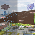 thumbnail image 3 of Malla Sombra 3*4 m 90% Raschel Para Jardin Reforzada Espesar CAFE, 3 of 5